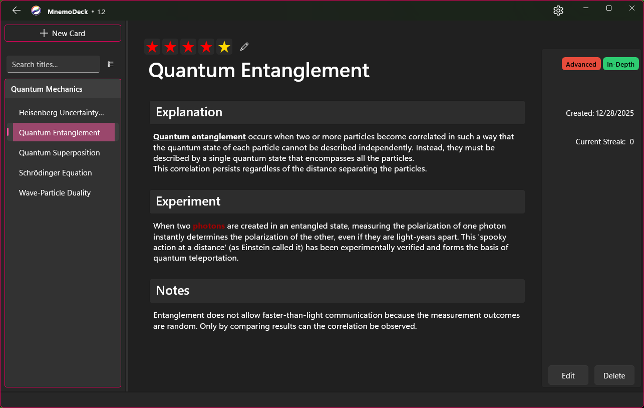 Rich Text Card Display